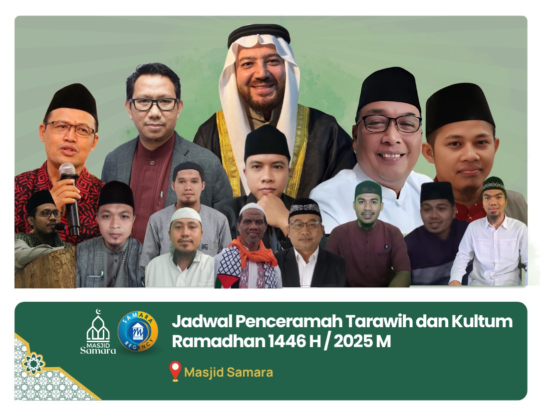 Jadwal Penceramah Tarawih dan Kutum Subuh Ramadhan 1446 H/ 2025 M