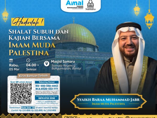 Shalat Subuh dan Kajian bersama Imam muda Palestina Sheikh Baraa Muhammad Jabr