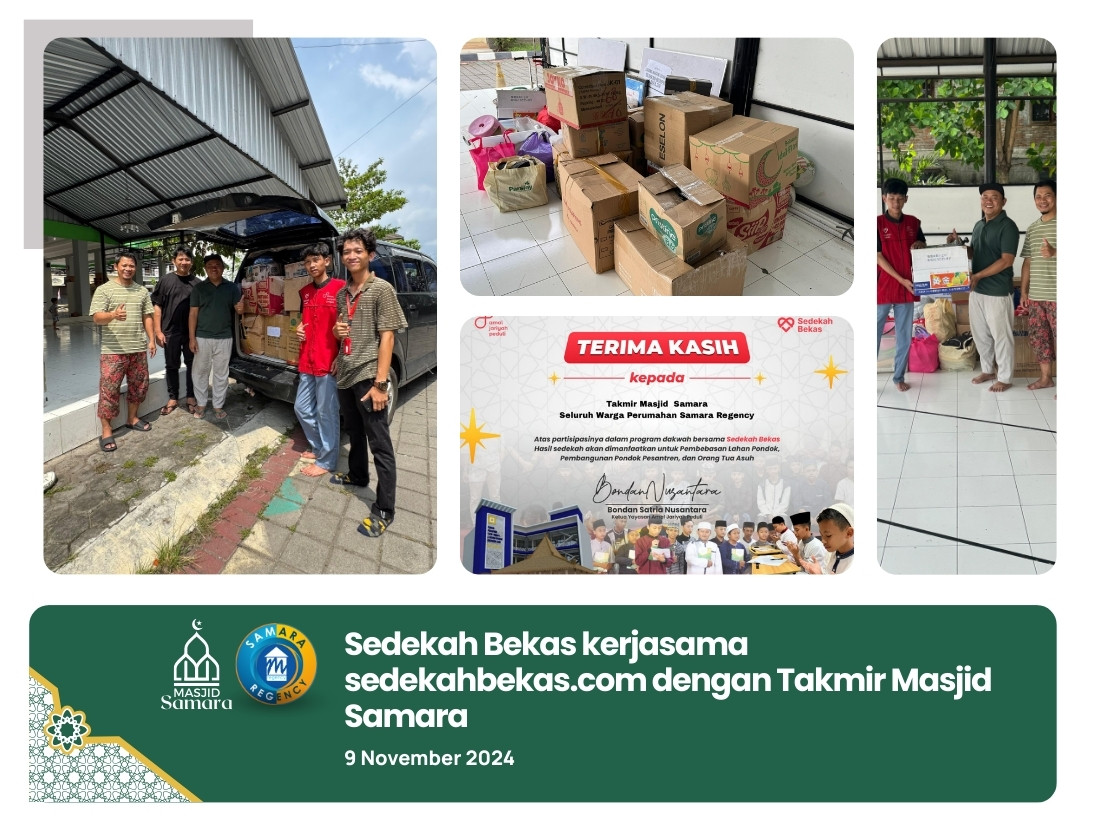 Kegiatan Sedekah Bekas Masjid Samara