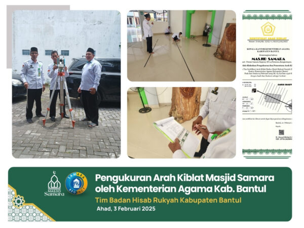 Pengukuran Arah Kiblat Masjid Samara