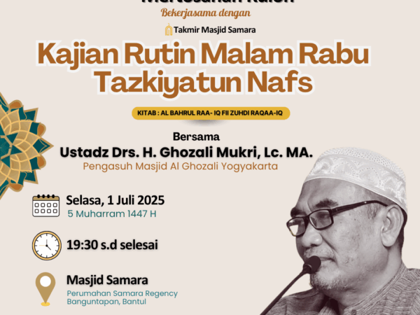 Kajian Rutin Malam Rabu – Tazkiyatun Nafs