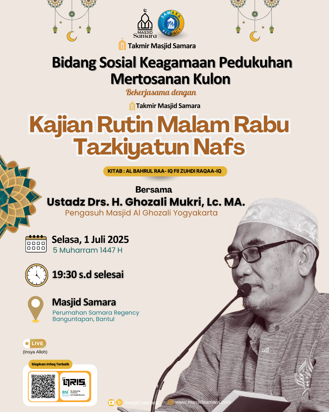 Kajian Rutin Malam Rabu – Tazkiyatun Nafs